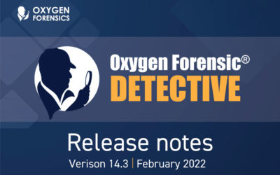Your New Oxygen Forensic Detective 14.3