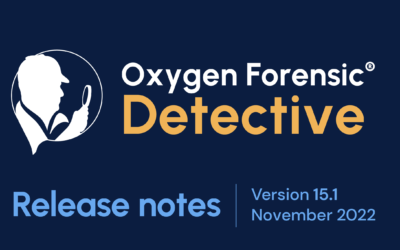  Oxygen Forensic® Detective v.15.1 is here!￼